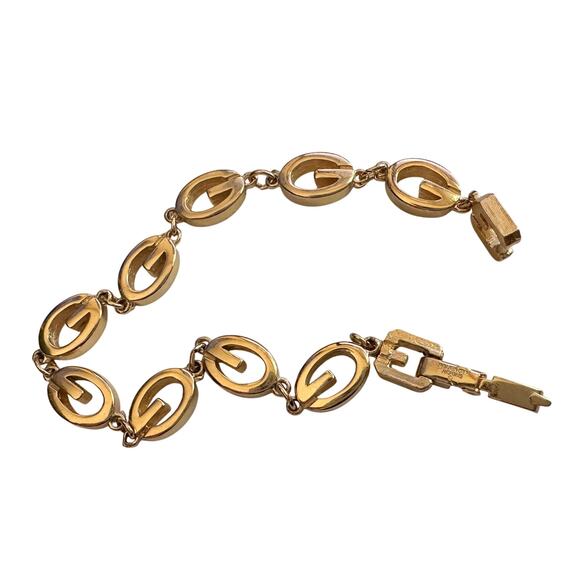 Givenchy G Link Gold Plate Bracelet - Picture 4 of 16